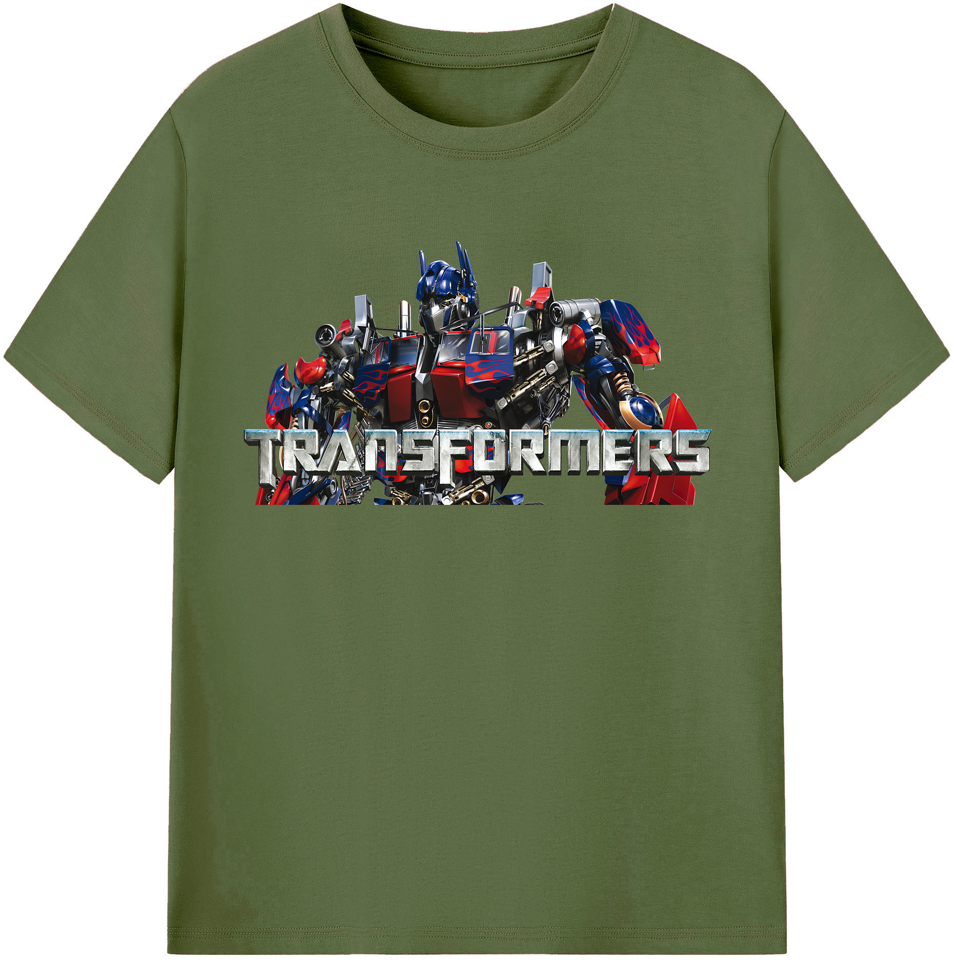 （画像用） Transformers トランスフォーマー 綿100％半袖Tシャツ（フロントプリント）